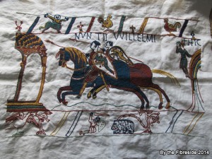 Progress on the Bayeux Tapestry as at Aug. 24, 2014